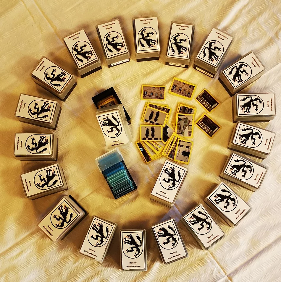 Memory mit Stadtmotiven und Wappentier 